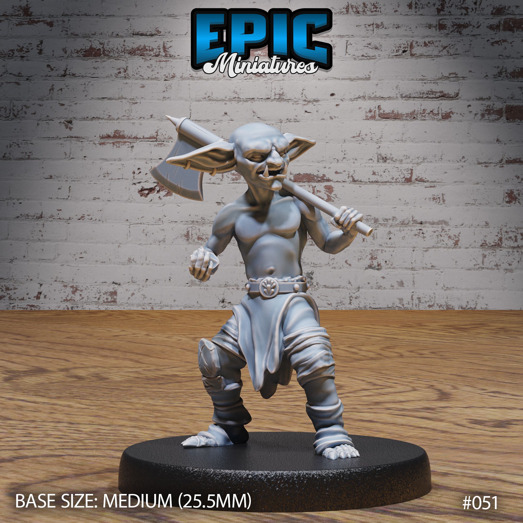 Goblin Tribe Barbarian / Goblinoid Male Creature / Evil Ogre Warrior / Green Skin Army Soldier / Siege Servan / Forest Fighter / Woodland Encounter